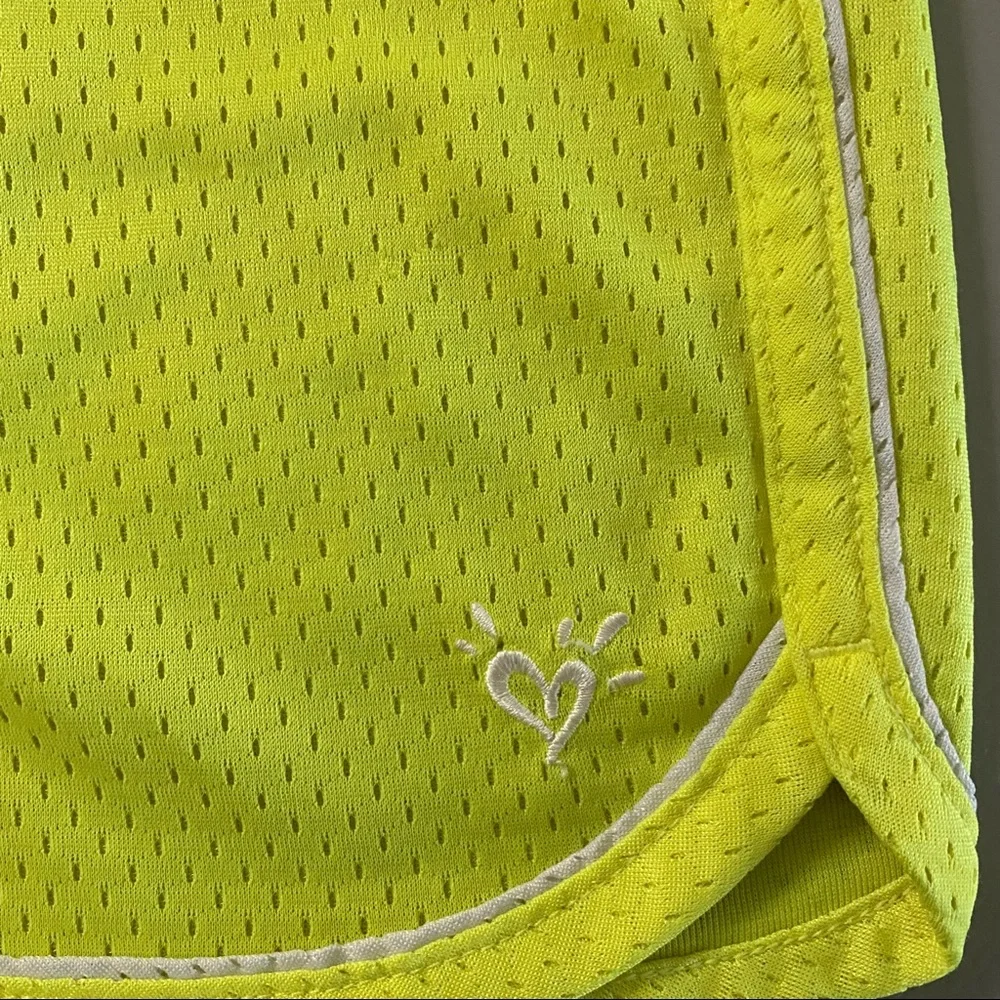 Justice girls active shorts size 12 yellow